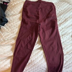 Maternity leggings, size L. Wine.